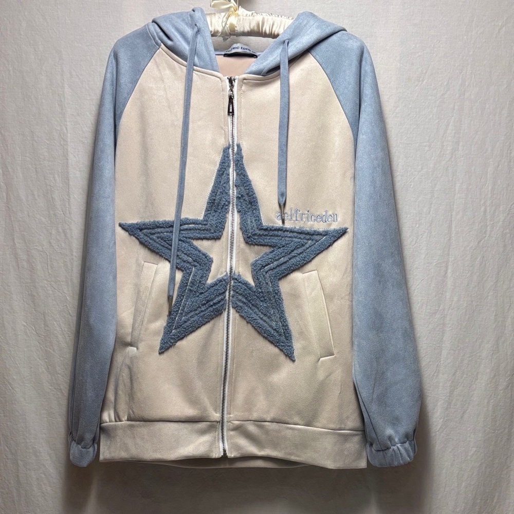 Aelfric Eden Star Patchwork Full Zip Hoodie